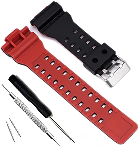 OliBoPo Natural Resin Replacement Watch Band Strap for Casio Mens G-Shock GD120/GA-100/GA-110/GA-100C