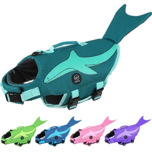 EMUST Dog Flotation Vest, High Visibility Life Vests for Dogs with High