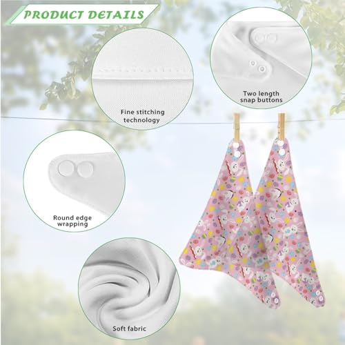 Drool Bibs for Baby Girl Absorbent Baby Bibs Newborn Adjustable Baby Feeding Bib4