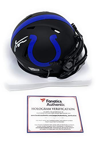 Jonathan Taylor Indianapolis Colts Signed Autograph RARE Eclipse Speed Mini Helmet Fanatics Authentic Certified