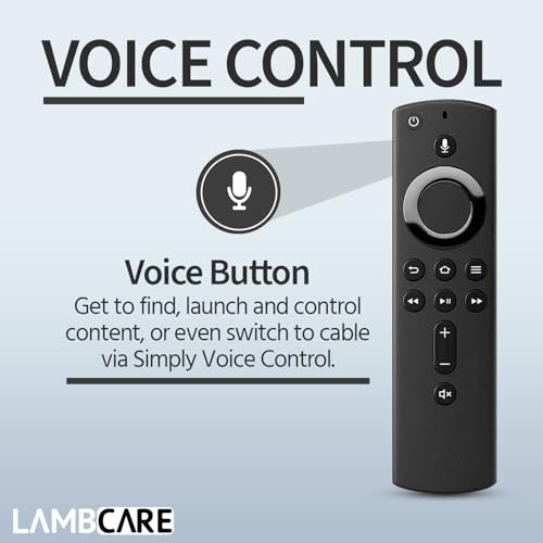 Image of Lambcare 1 Years Warranty Remote Control Compatible for Amazon Fire Tv Stick Remote Original Model L5B83G S3L46N Only 2Nd Generation Fire Tv Stick 4K Device with Alexa Voice Bluetooth Remote Control