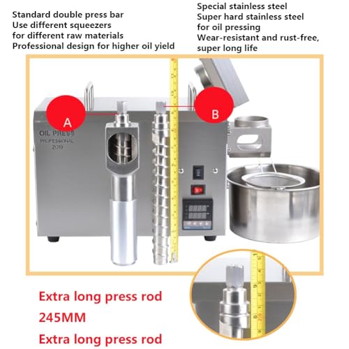 Máquina automática de prensa de óleo de porca fria/quente Expulsor de óleo elétrico de aço inoxidáve