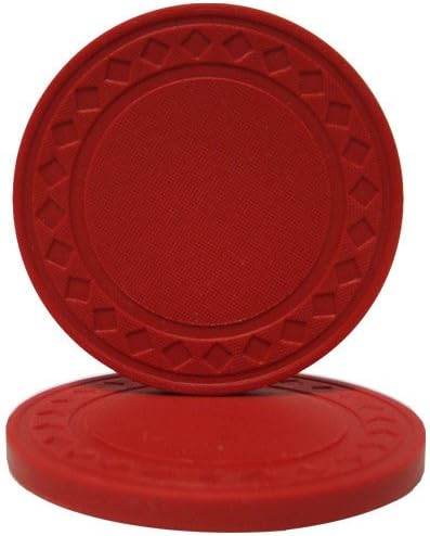 Brybelly Diamond Ring Poker Chip 8.5-Gram Clay Composite – Pack of 50 (Red)