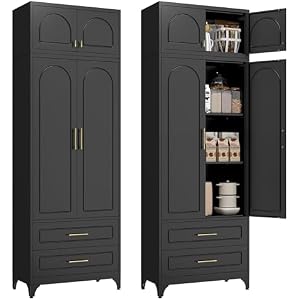 Polup Wall Cabinet with Doors, Small Hanging Cabinet for Kitchen Pantry