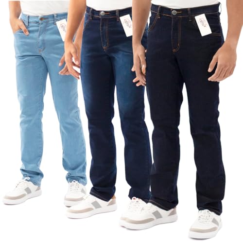 Kit 3 Calças Jeans Masculina Almix (38)