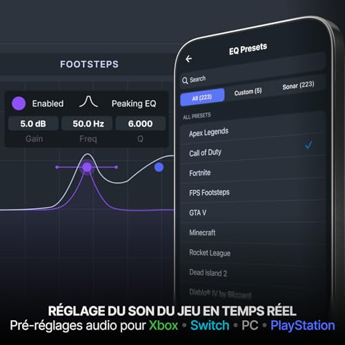 Casque Arctis Nova 7X Gen2 avec contrôle d'application en temps réel - 3