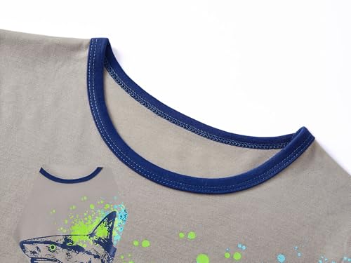 Image of Tebbis Boys Comfy Trendy Print Long Sleeve & Pants Pajama Set Sizes 6-18