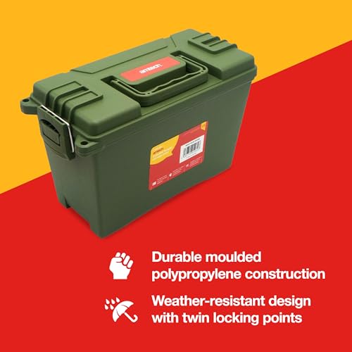 Amtech - Plastic Tool Box, Waterproof Storage Box with Twin Locking Points for Secure Storage, Durable Toolbox for Daily Use, Stackable Space-Saving Design, Maximum Capacity of 4kg/ 4.7L 3 Amtech - Plastic Tool Box, Waterproof Storage Box with Twin Locking Points for Secure Storage, Durable Toolbox for Daily Use, Stackable Space-Saving Design, Maximum Capacity of 4kg/ 4.7L - Image 3