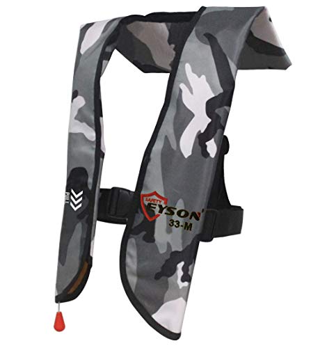 Premium Safety Adult Life Jacket With Whistle - Manual Version Inflatable Lifejacket Life Vest Preserver For Boating Fishing Sailing Kayaking Surfing Paddling Swimming - Adjustable Life Saving Vest #TOP1