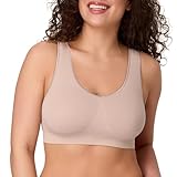 Bali Women's Wireless Bra, One Smooth U Seamless No-Bulge Smoothing Bra, Pullover Bralette