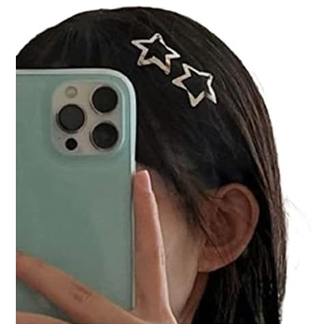 20er Pack Goth Haarnadeln Y2K Punk-Haarschmuck Star Haarspange Pin Vintage Haarspange Für Frauen Und Mädchen (20 STÜCKE) Cover