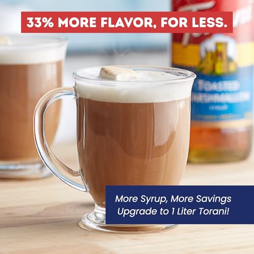 Image of Torani Toasted Marshmallow Syrup 1L with Pump - Flavoring for Latte & Drink