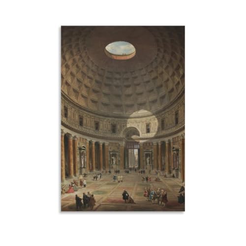 Impression sur toile Giovanni Paolo Panini 60x90cm pour decoration interieure salon