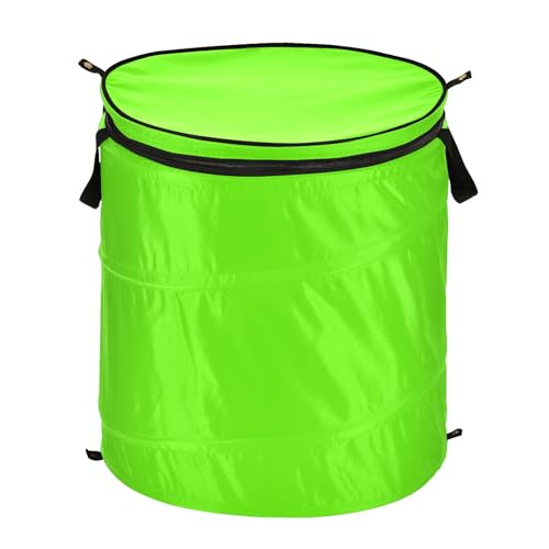 Bright Green Collapsible Laundry Hamper Clothes Hamper Storage with Handle for Clothes Toys in the Dorm and Family