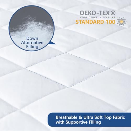 Cot Size Mattress Pad Waterproof Quilted, Absorbent Soft Mattress Pads Protector Cover Quilted Fitted Mattress Protector Narrow Twin 31" X 75", Cover Only