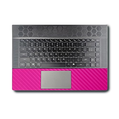 Image of MightySkins Carbon Fiber Skin Compatible With Alienware X16 R1 (2023) Full Wrap Kit - Solid Hot Pink | Protective Durable Textured Carbon Fiber Finish | Easy To Apply & Change Styles | Made in the USA