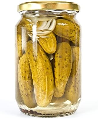 1lb Jam Jars. Pack of 12 with Gold Airtight Lids. FSA Approved, Suitable for Home or Commercial use. Wares of Knutsford Ltd.