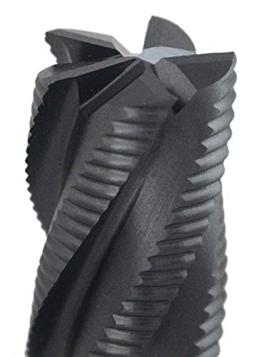 Accusize Industrial Tools 1'' Fine Tooth M42 8% Cobalt Tialn Roughing End Mill, 1'' Shk Dia, 3'' Flute Length, 5-1/2'' Oal, 5 Flute, 1104-0031 #TOP4