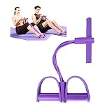 21 Fitness Resistance Bands-4 Tube Pedal Ankle Puller - 2023 New Sit up Leg Stretch Rope Exercise Ba
