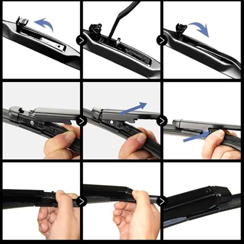 Essuie-glaces plats avant 26" 28" pour Peugeot 307 RHD