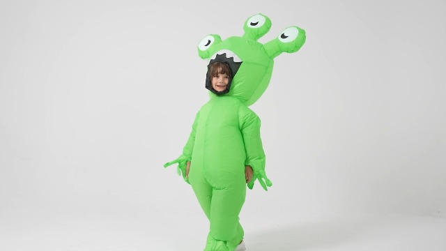Disfraz inflable de alienígena para niños y adolescentes miniatura 6