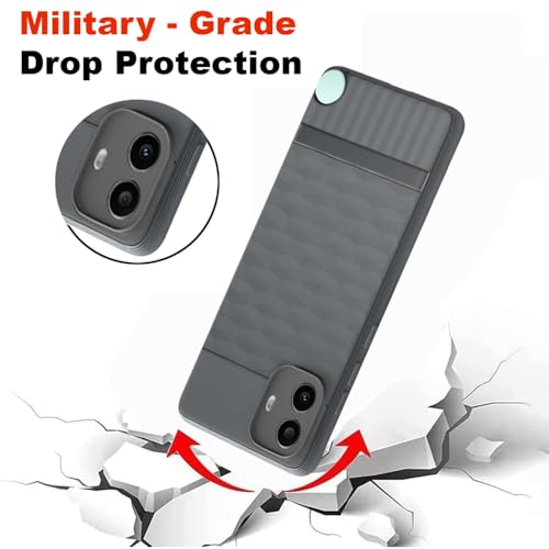 Image of Shockproof Case for CMF by Nothing Phone 1 5G | Full Camera Protection | TPU Flexible Back Cover for CMF by Nothing Phone 1 5G (Graphite Grey)