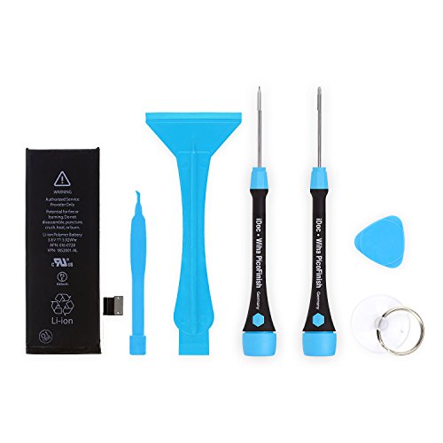Preisvergleich Produktbild iDoc Akku Reparaturset für iPhone 5s, komplett mit benötigtem Werkzeug