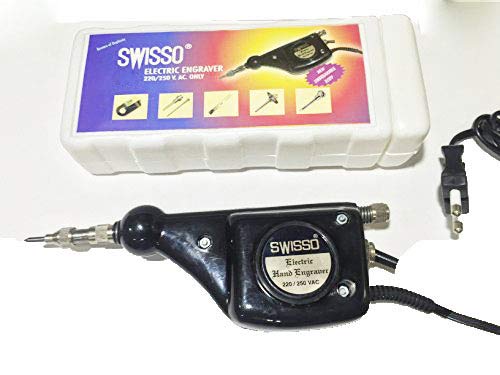 SWISSO Engraver Handy Electric Engraving Machine Useful to Engrave on Jewellery Metal Glass Wood Plastic Etc Made in India 2
