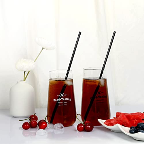 black straws200 pcs long disposable plastic drinking straws 0233939diameter and 10234long-black