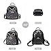 Imagen de FOLOVEYA Mochila Mujer Antirrobo Moda Bolsa de Mano Hombro Impermeable Multiples Bolsillos Bolsos Señorita Linda Mochilas para Trabajo Compras Viaje Universitaria Escuela Salir de Cuero PU Negro