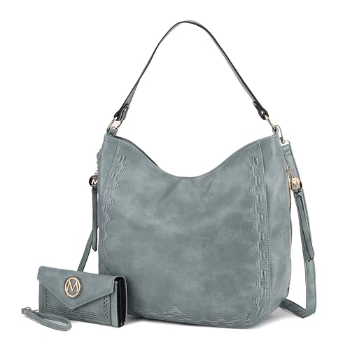 Image of MKF Collection Shoulder Bag for Women, Vegan Leather Top-Handle Crossbody Bag Handbag Purse by Mia K