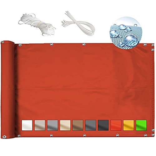 Filet de protection pour balcon rouge contre les chutes d'objets - 2