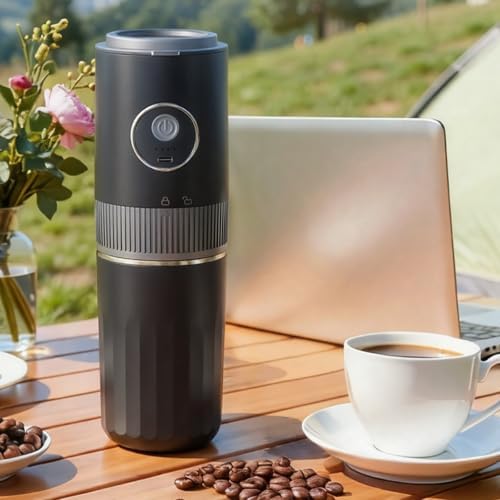 Compact Coffee Grinder Cup for Drip Brewing, USB Rechargeable Portable Grinder for Travel Camping and Home Coffee Compact Cordless - 5