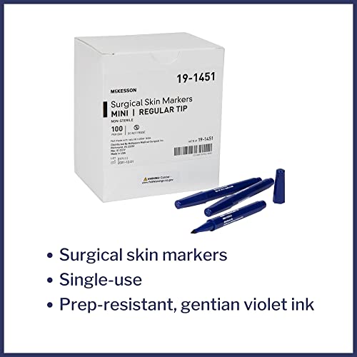 Mckesson Surgical Skin Marker, Violet Ink, Mini Size, 100 Count #TOP1