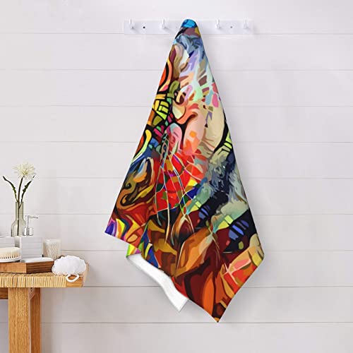 Lotsfuns Funny Cat Beach Towel Oversized Cute Colorful Cat Kitten Art Kitty Bath Towels For Kids Girls Women, Quick Dry Sand Free Absorbent Soft Bathroom Swim Pool Towels, Large 31.5X51.2 Inch #TOP3