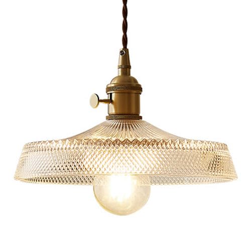 Suspension de plafond à vis en verre travaillé de style minimaliste français haut de gamme