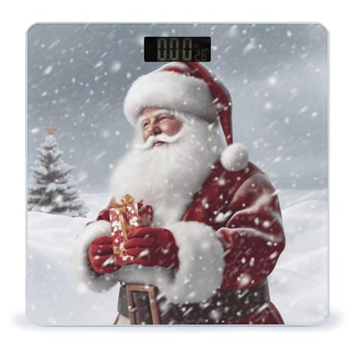 Balanza digital de baño JTREHY con vidrio templado miniatura 1