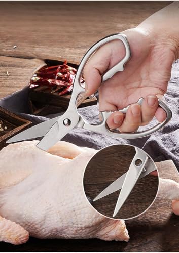 Stainless Steel Separable Sharp Powerful Kitchen Scissors Multi-Purpose Heavy Duty Dishwasher Safe Food Scissors Kitchen Shears for Chicken Poultry Bone - Image 2