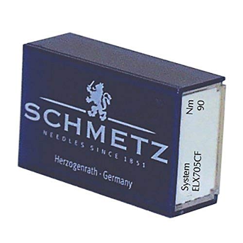 Aiguilles SCHMETZ ELX705CF 90/14 avec finition chromée durable pour surjeteuse