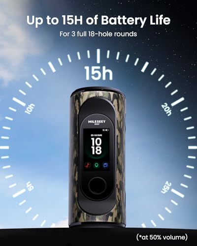 Image of MiLESEEY GeneSonic Pro Golf GPS Speaker with 43K+ Courses, Squad Camo
