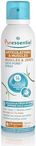Muscles and Joints Cryo Pure Spray - Natural Menthol and Essential Oils Soothe Muscle Stiffness - Long Lasting Cooling Sensation - 5 oz