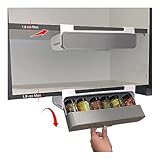 ERHOLEN SIE SICH bei Gewürz Suche!. Sie brauchen mit Faabi's küchenschrank organizer beim Kochen WEDER Schranktür NOCH Schublade öffnen. Klappen Sie Unser Spice Rack runter und lassen die Gewürze vor Ihrem Auge ständig hängen. Keine lästigen Suchen.