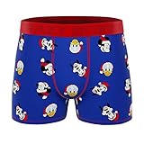 CRAZYBOXER Men's Mickey and Friends Christmas Boxer Briefs X-Large