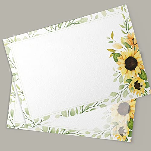 Image of Dashleigh Sunflower Notecards, Set of 48, 4x6 inches (Pack of 2)