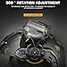 SIANKO Tactical Helmet Mount Headset Earmuffs Bracket Adapter,For Ops Core Arc/M-Lok Rail,360°Rotation Side Suspension Support Headphone Accessories (Black)