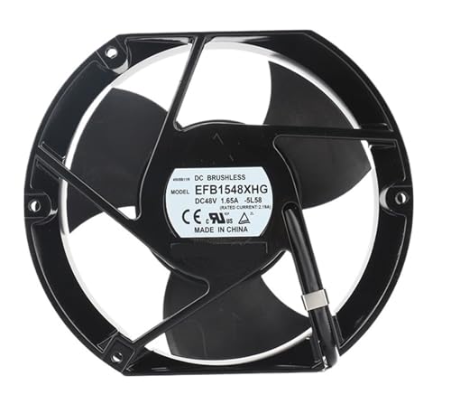 Ventilateur 48V à fort débit d'air 1,65A EFB1548XHG 17cm pour armoire électrique