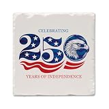 Thirstystone Celebrate 250 Patriotic Themed Single Tumbled Tile Coaster Manufactured in The USA Create Your Own Collection