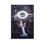 Krem Schwarzes Loch-Poster, Wandkunst, Leinwand, Geschenk 