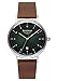 Produktbild Bauhaus Herren Quarz Uhr Datum mit Leder Armband 2140, grün, Standard-Größe, Klassisch, minimalistisch