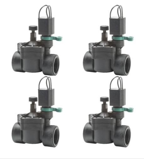 Sistema di Irrigazione Automatica a 4 Zone con Elettrovalvola 1'' 24v rampa con rubinetto